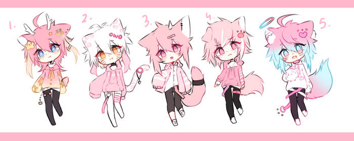 Pink medley adopts - CLOSED