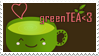 greenTEA stamp