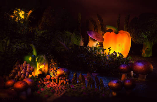 A Magical World Made of Vegetables (Foodscape)