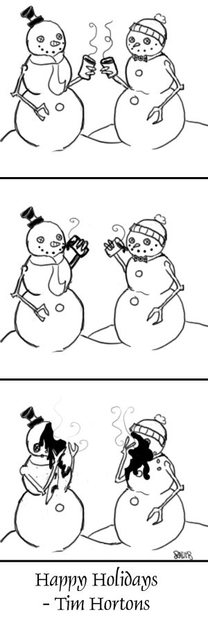 Snowman suicide