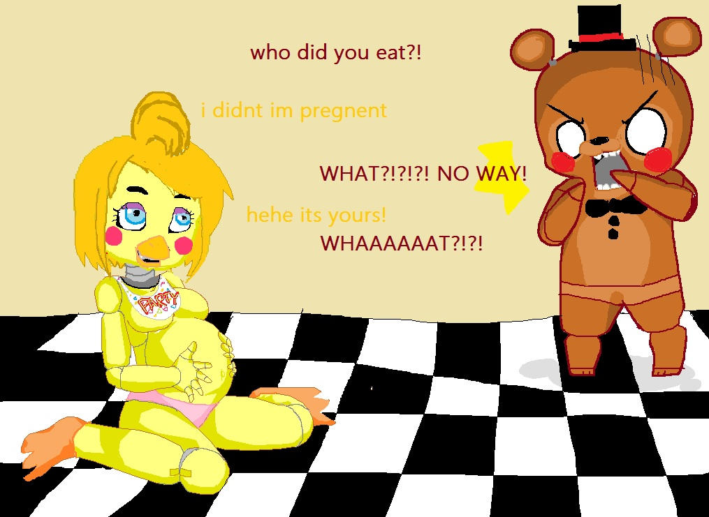 Toy Chica Is Pregnent And Freddy Is The Father By