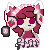 Pixelated dA Icon- Raspberry (for me XD) by GoldenRaspberry on DeviantArt