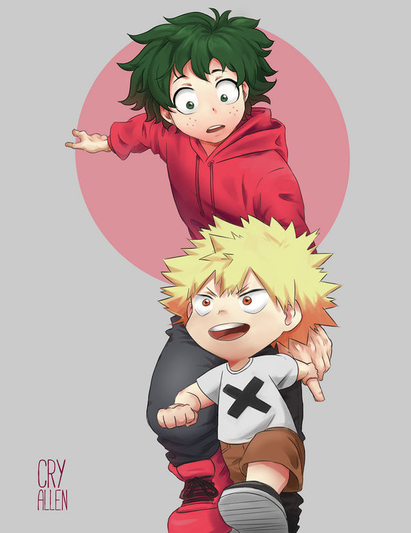 Izuku and Lil Kacchan