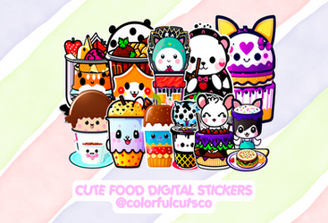 CUTE FOOD DIGITAL STICKER PACK