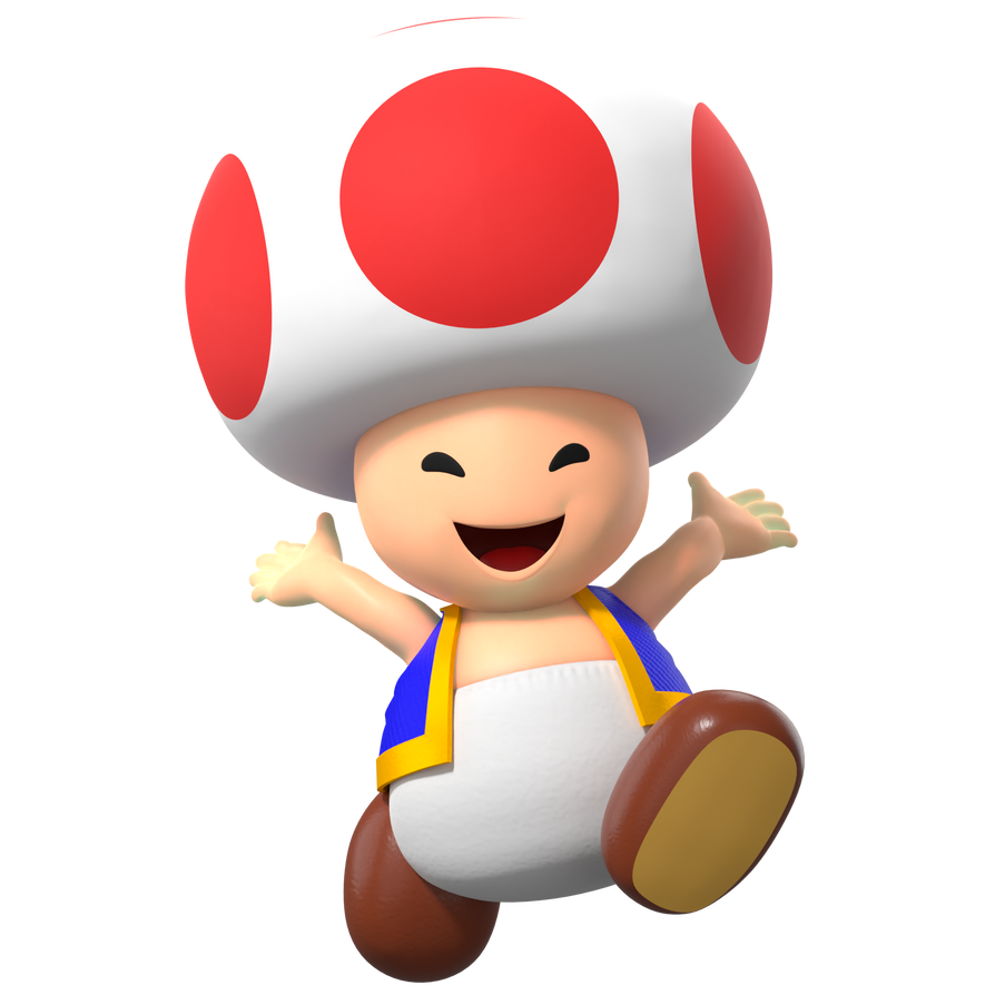 Happy Toad Render by VTMario on DeviantArt