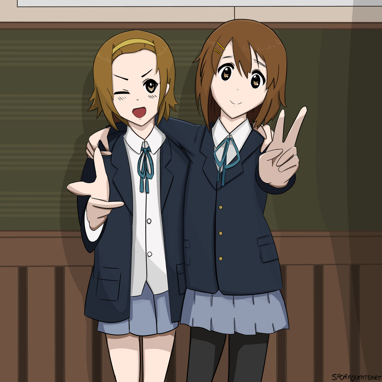24012019 K-On - Yui and Ritsu by SporadiKate on DeviantArt
