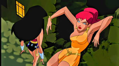 Wonder Woman vs Giganta JLU