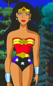 Wonder woman hand on hip animated