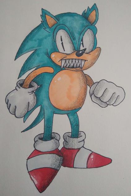 Sonic.EXE (Version 2) by MajorLeagueGaminTrap on DeviantArt