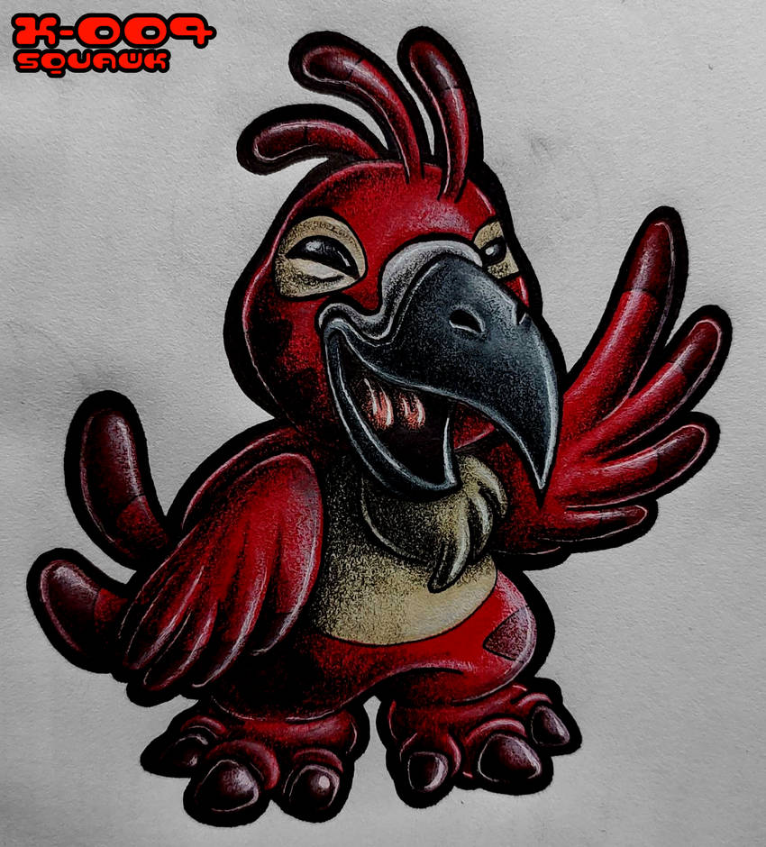 Experiment 004 - Squawk by AnxiousAlex2004 on DeviantArt
