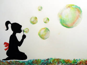 Girl with bubbles