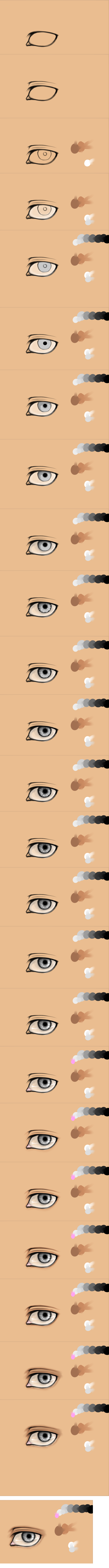 Semi-realistic Eye Process SAI