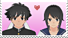 Budo X Ayano: Stamp by DIIA-Starlight