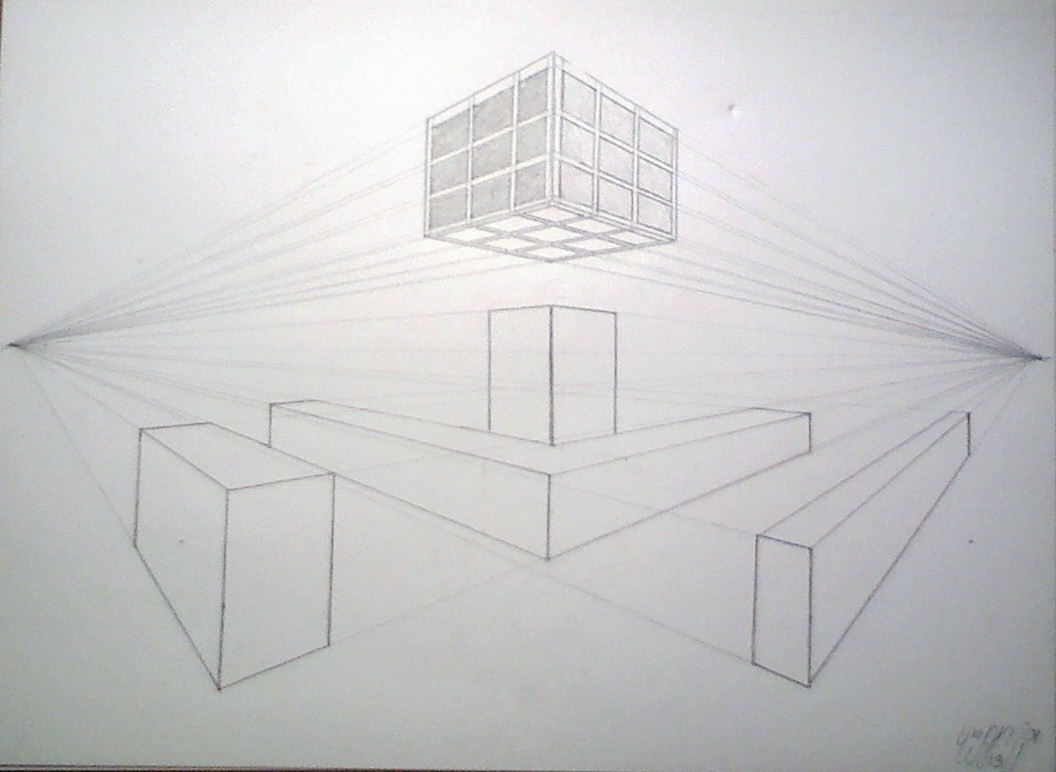 Two-Point Perspective - Boxes by G4RR3TT18 on DeviantArt.