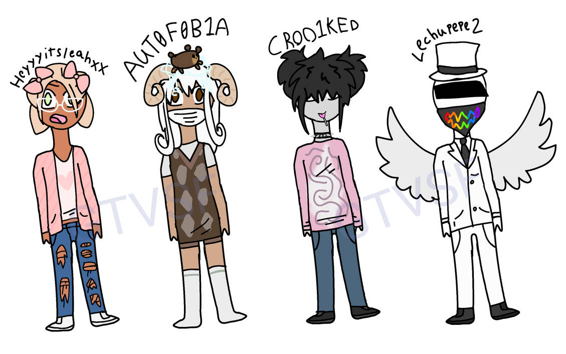 Silly Roblox sketch I did (all avatars are found on Pinterest :3) :  r/RobloxAvatars