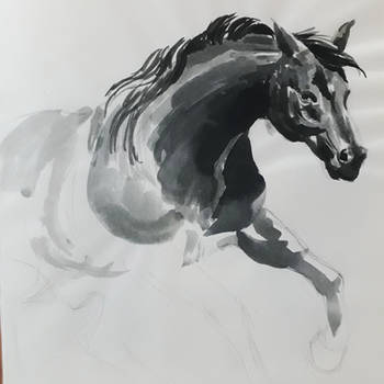 Watercolor Horse