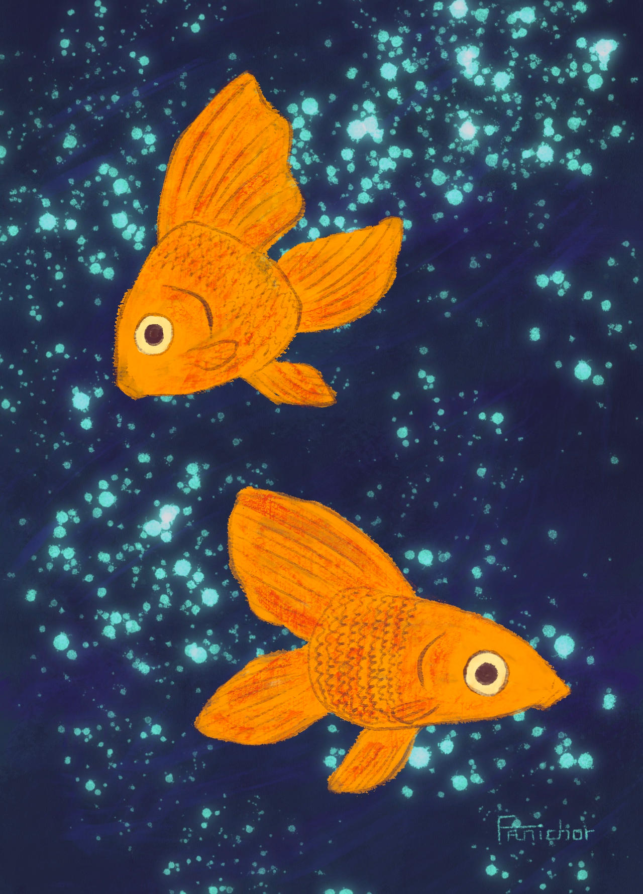 Meteor Goldfish by Faunichor on DeviantArt