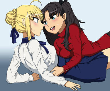 Saber x Rin Tohsaka