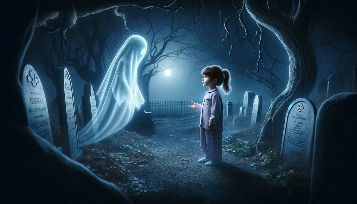 Ghost Question LITTLE GIRL TALKING TO A GHOST by mimzylove on DeviantArt