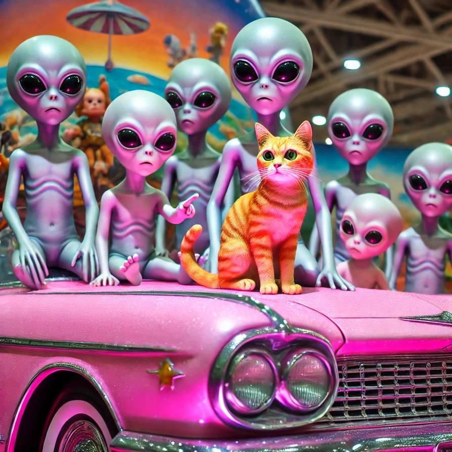 ALIENS ADMIRING AN ORANGE CAT by mimzylove on DeviantArt