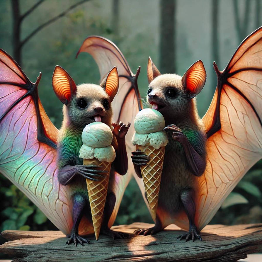 Ice Bat BATS EATTING ICECREAM by mimzylove on DeviantArt