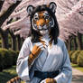 Anthro Tiger Girl - Karate player