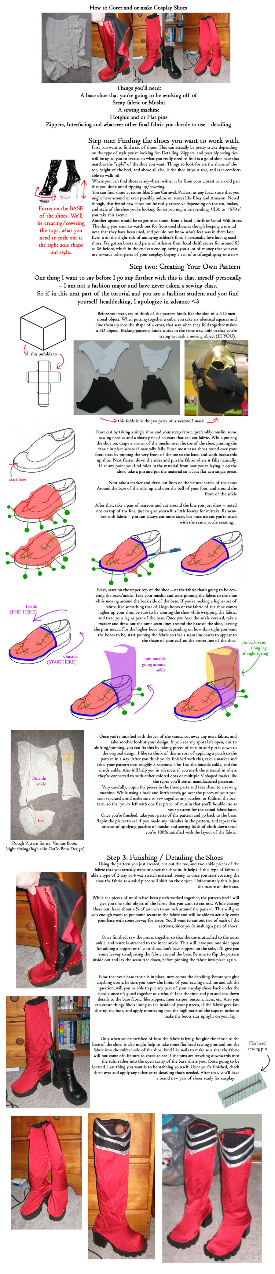 How To Cover Cosplay Shoes by NSCosplay