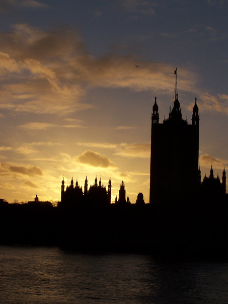 sunset in London