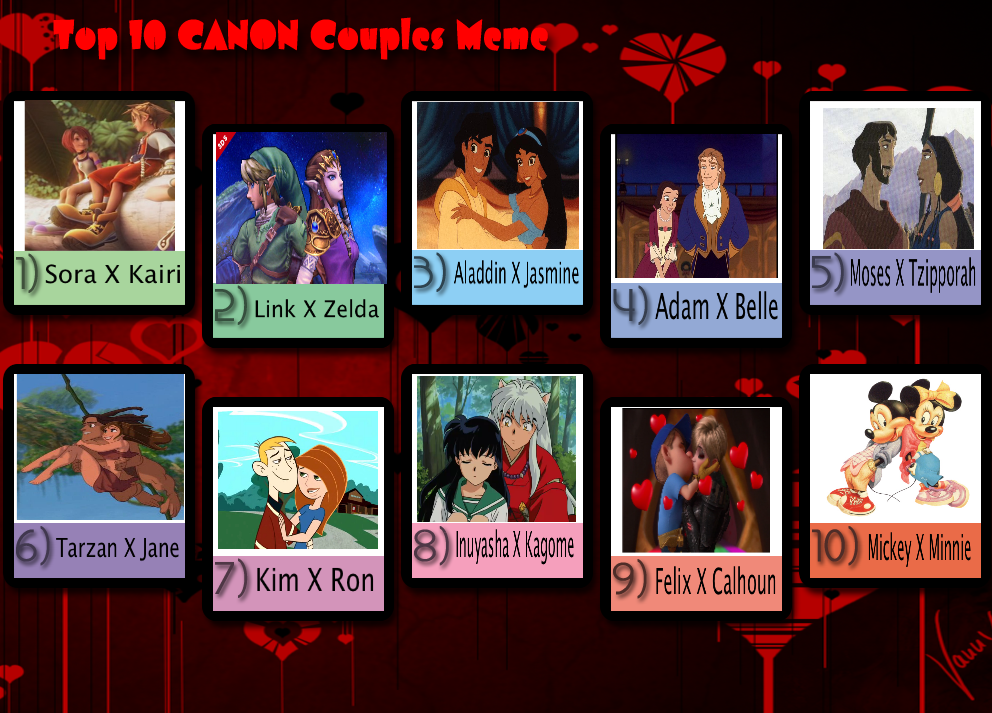 My Top 10 Canon Couples