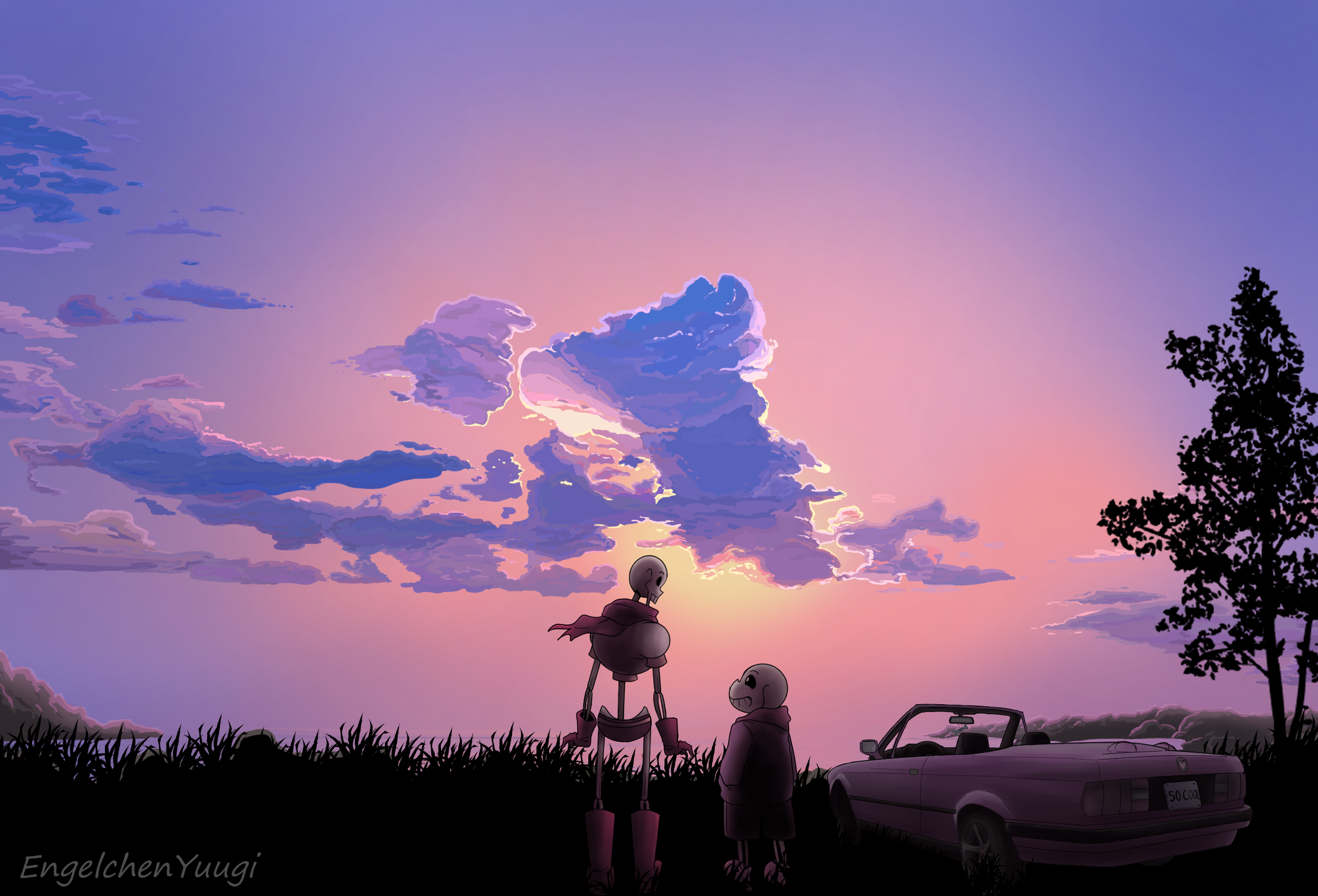 Night Sky - Undertale Wallpaper by why-so-cirrus on DeviantArt