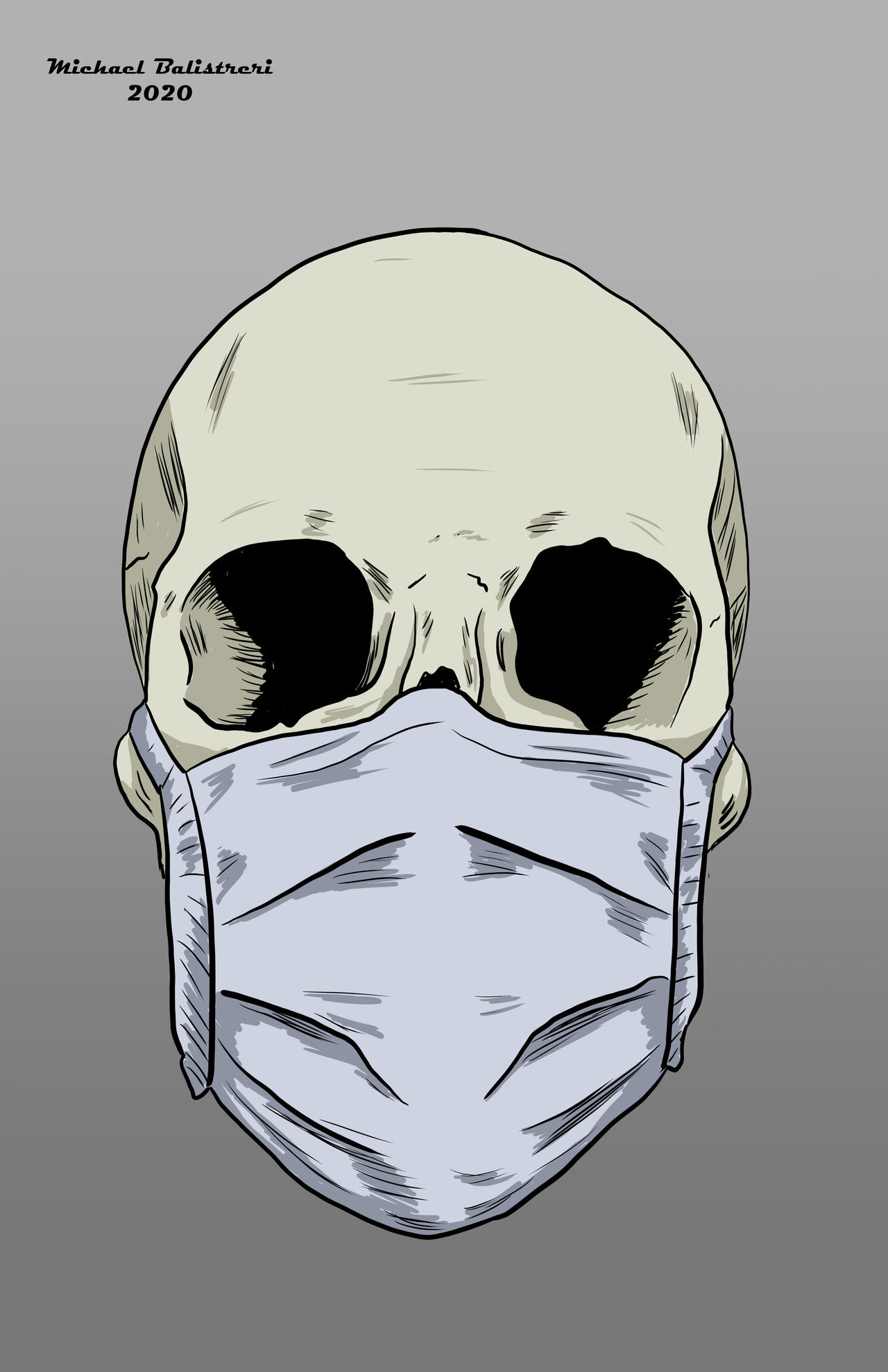 Skull Wearing Mask by BlackSnowComics on DeviantArt