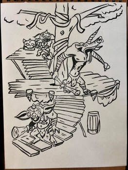 Inktober Day 15 Outpost