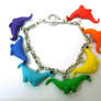 Rainbow dinosaur bracelet