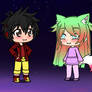 C.H and Rainbow Wolf (My Girlfriend) (Gacha Style)