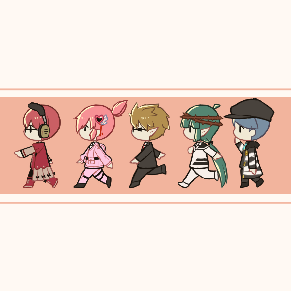 walking chibi friends by AntolaneYT on DeviantArt