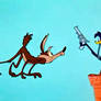 Road Runner Has a Gun, and He Knows How to Use It-