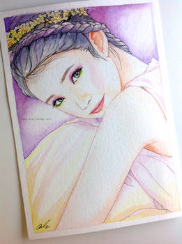 IU fan art painting