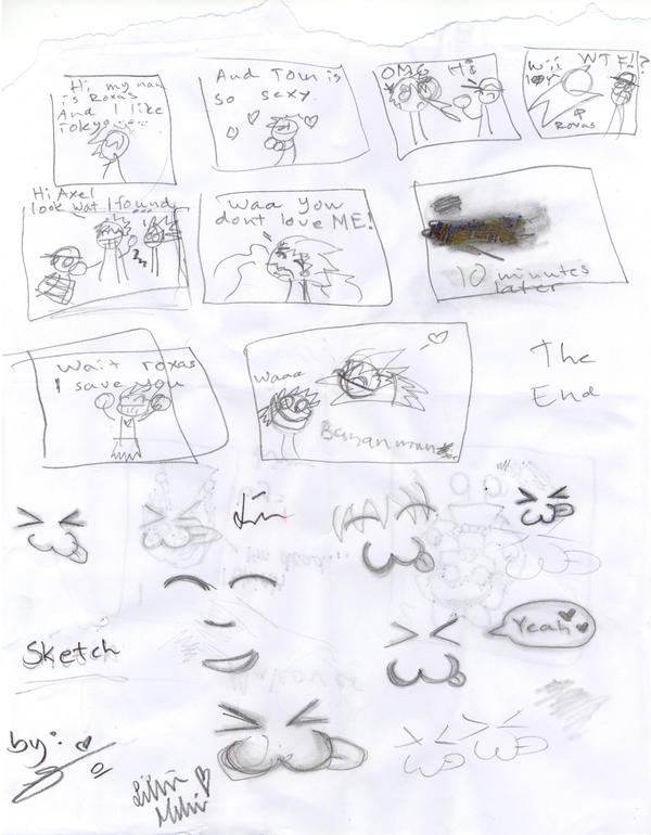 the sketch of roxas like tom by jonne95 on DeviantArt