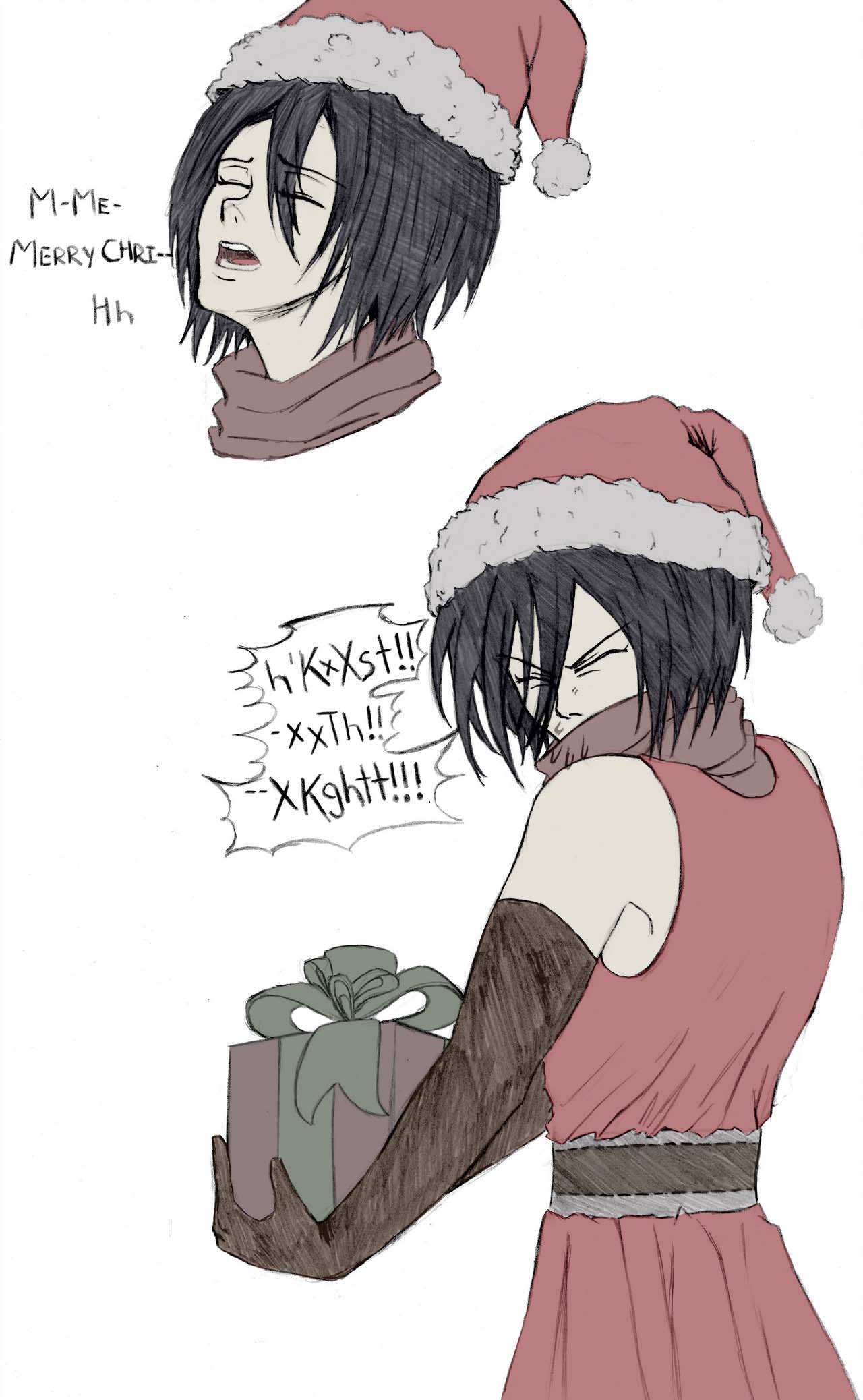 Christmas Mikasa By Mrdark1amao Dcww9e2