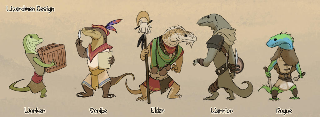 Lizardmen Design by Purpleground02 on DeviantArt