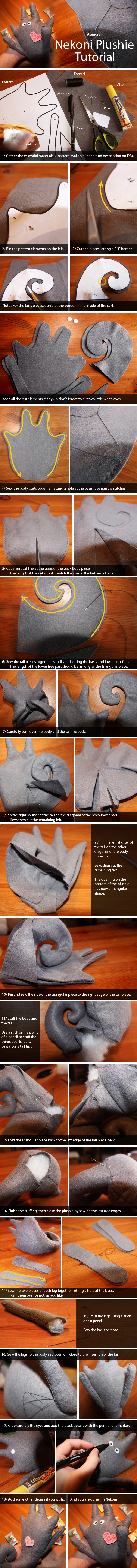 Nekoni Plushie Tutorial