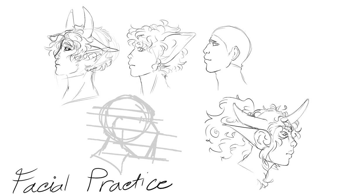 Facial Practice by Art0Clock24 on DeviantArt