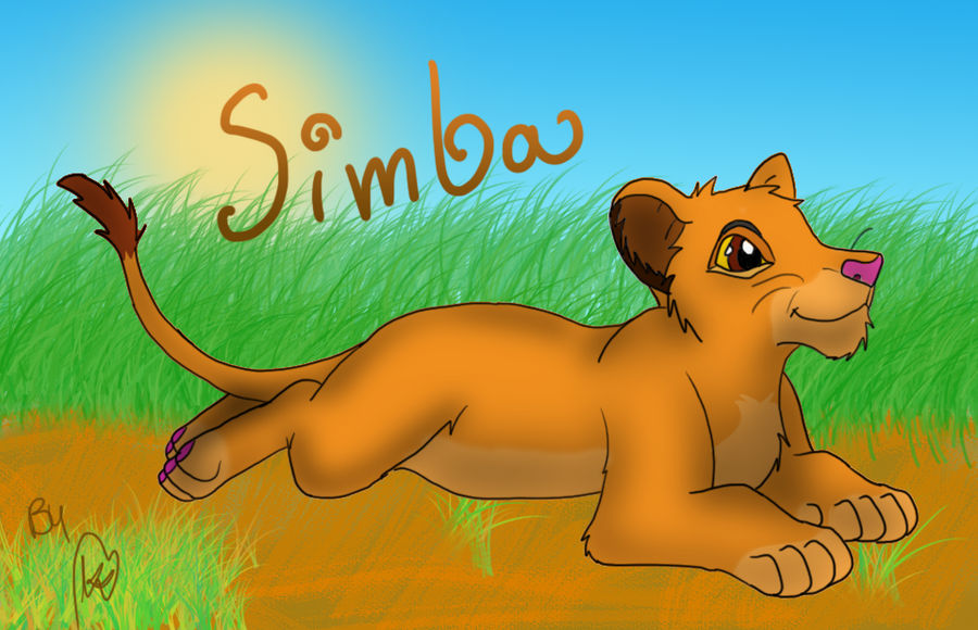 Simba on the savannah by Lungaa on DeviantArt