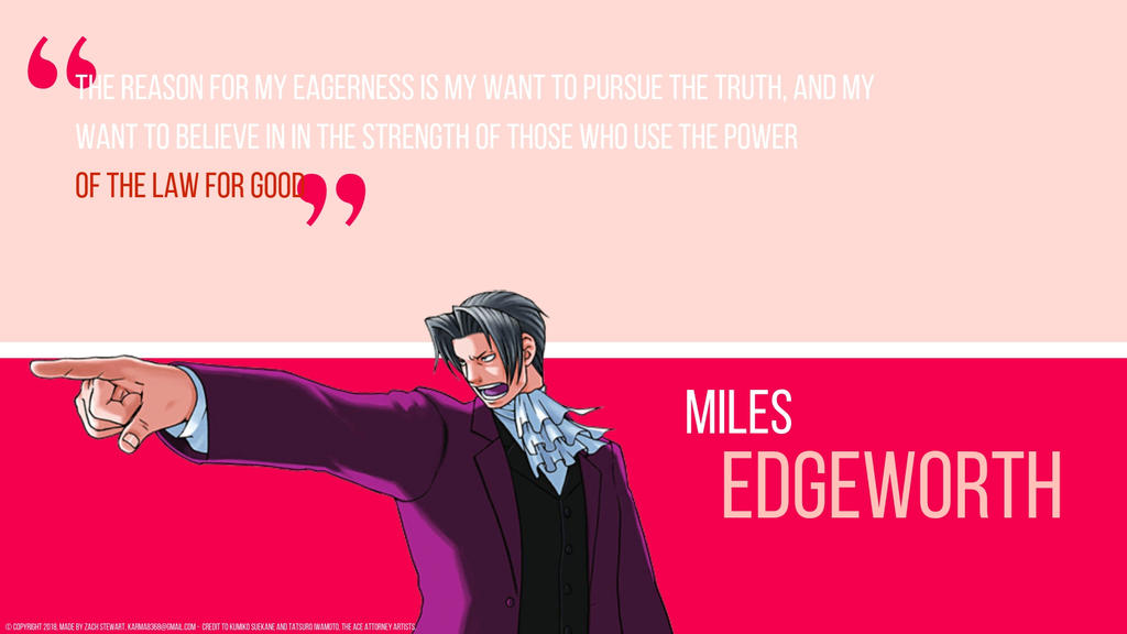 miles edgeworth wallpaper by