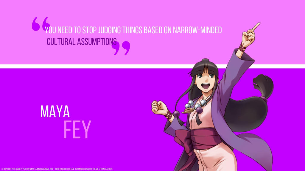 maya fey wallpaper by artistrynote on
