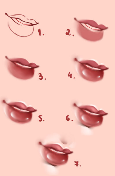 Cool Lips Tutorial Lips - Tutorial 2# by Kipichuu on DeviantArt