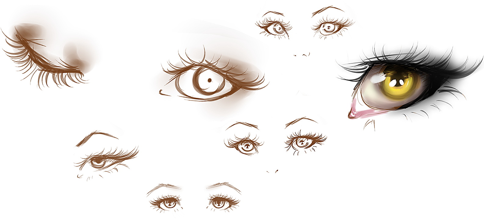 Manga and Anime Eyes by shanerose on DeviantArt