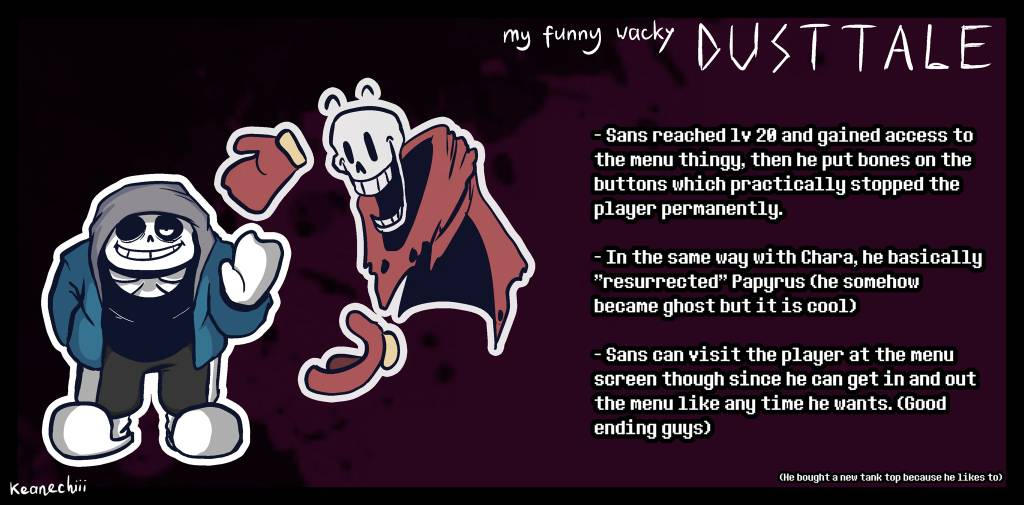 Dusttale Menu Keanechiii's Dusttale momento by Keanechiii on DeviantArt