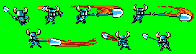 Shovel Knight's Armor of Chaos attack progress