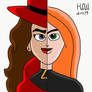 Carmen Sandiego and Kim Possible Split Face